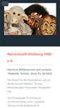 Mobile Screenshot of narrenzunftwildberg.de